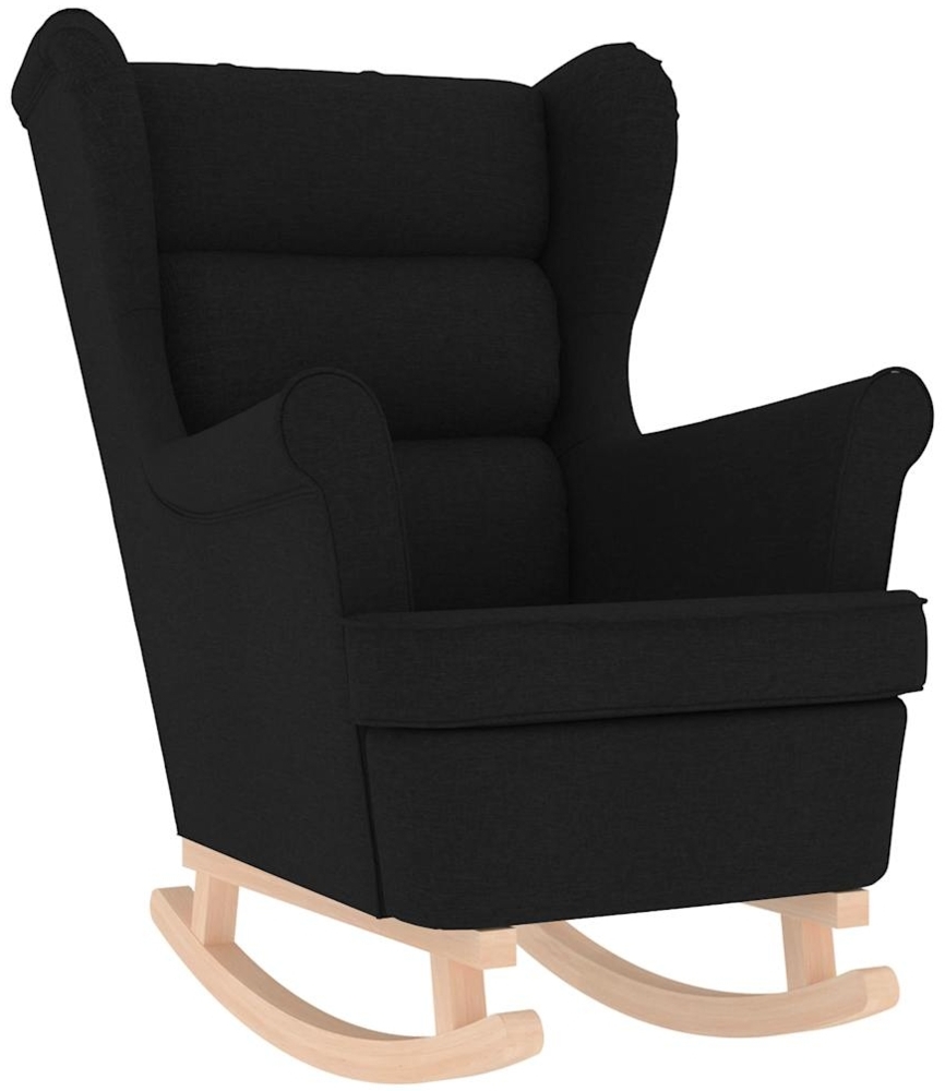 vidaXL Schaukelsessel Schwarz 74x90x102 cm Stoff 4016921 Bild 1