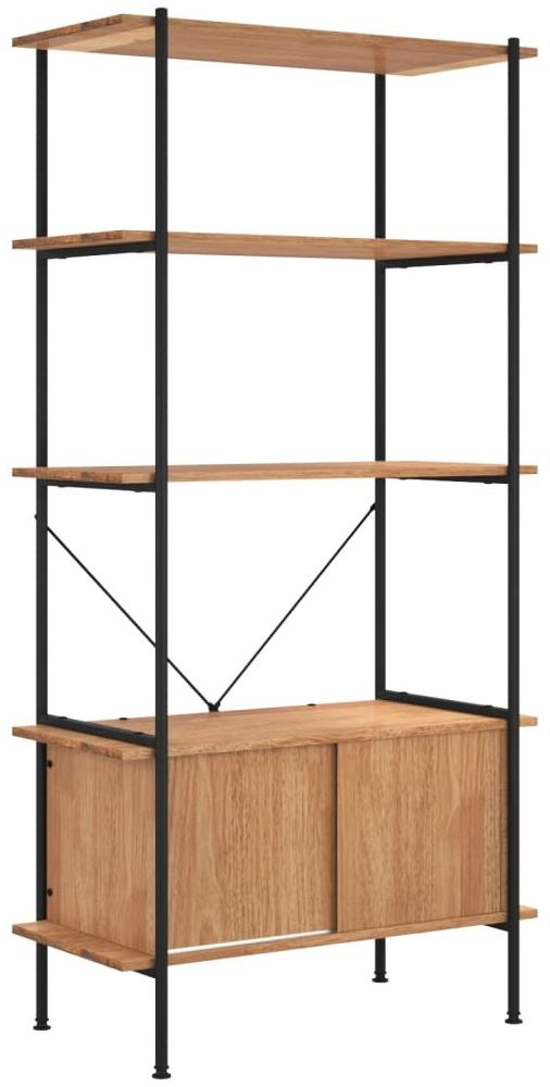 vidaXL Regal mit 5 Böden und Schrank 80 x 40 x 163 cm Stahl Holzwerkstoff [336355] Bild 1