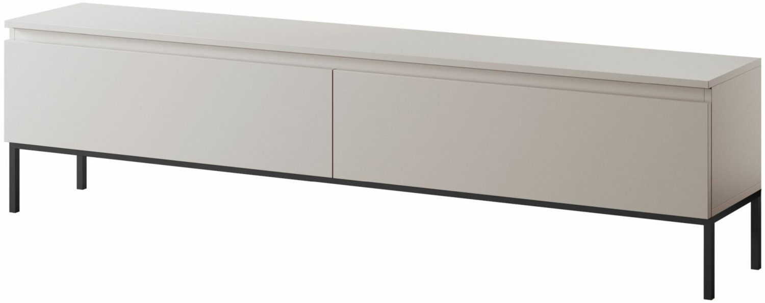 Selsey 'Bemmi' TV- Lowboard Beige / Schwarz, ca. 45 x 175 x 32 cm Bild 1