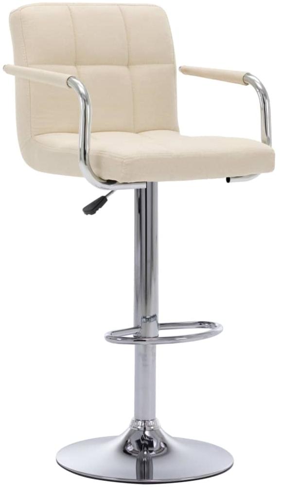 vidaXL Barhocker 2 Stk. Creme Stoff [283421] Bild 1