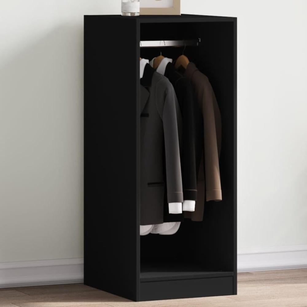 vidaXL Kleiderschrank Schwarz 48 x 41 x 102 cm Holzwerkstoff 840815 Bild 1