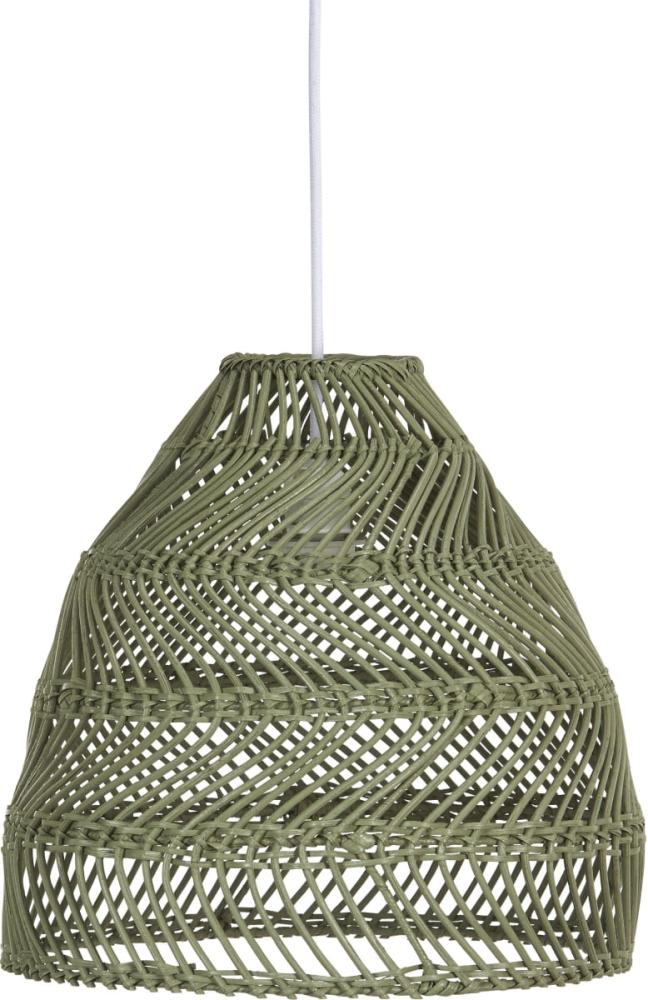 Hängelampe grün Rattan PR Home Maja 36cm E27 Bild 1