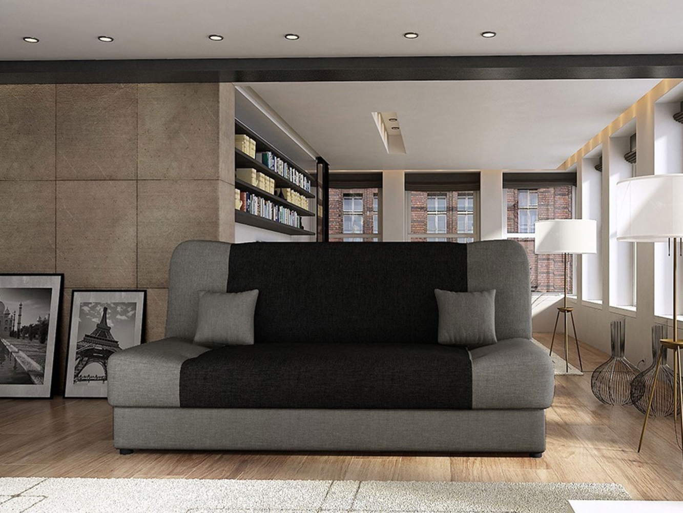 Schlafsofa Jonas (Farbe: Lux 05 + Lux 06) Bild 1