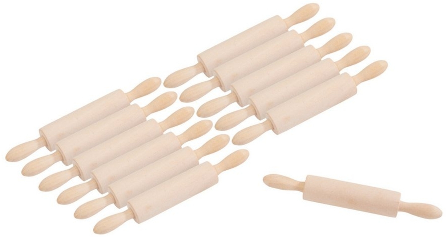 VBS XXL Kochbesteck-Set Mini-Nudelholz, L 13,5 cm, 12 Stück Bild 1