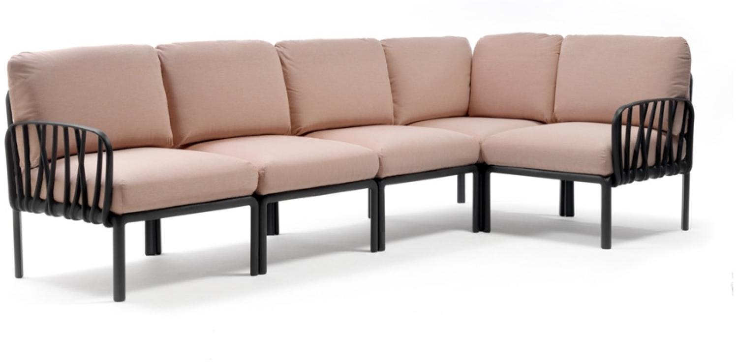 Komodo 5 Loungesofa Kunststoff (Antracite / rosa quarzo #) Bild 1