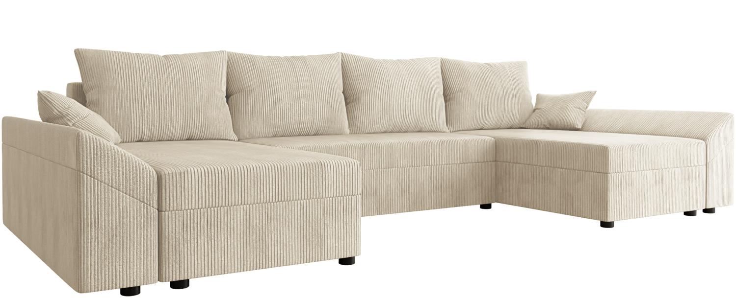 Ecksofa Chione U Cord (Farbe: Poso 100) Bild 1