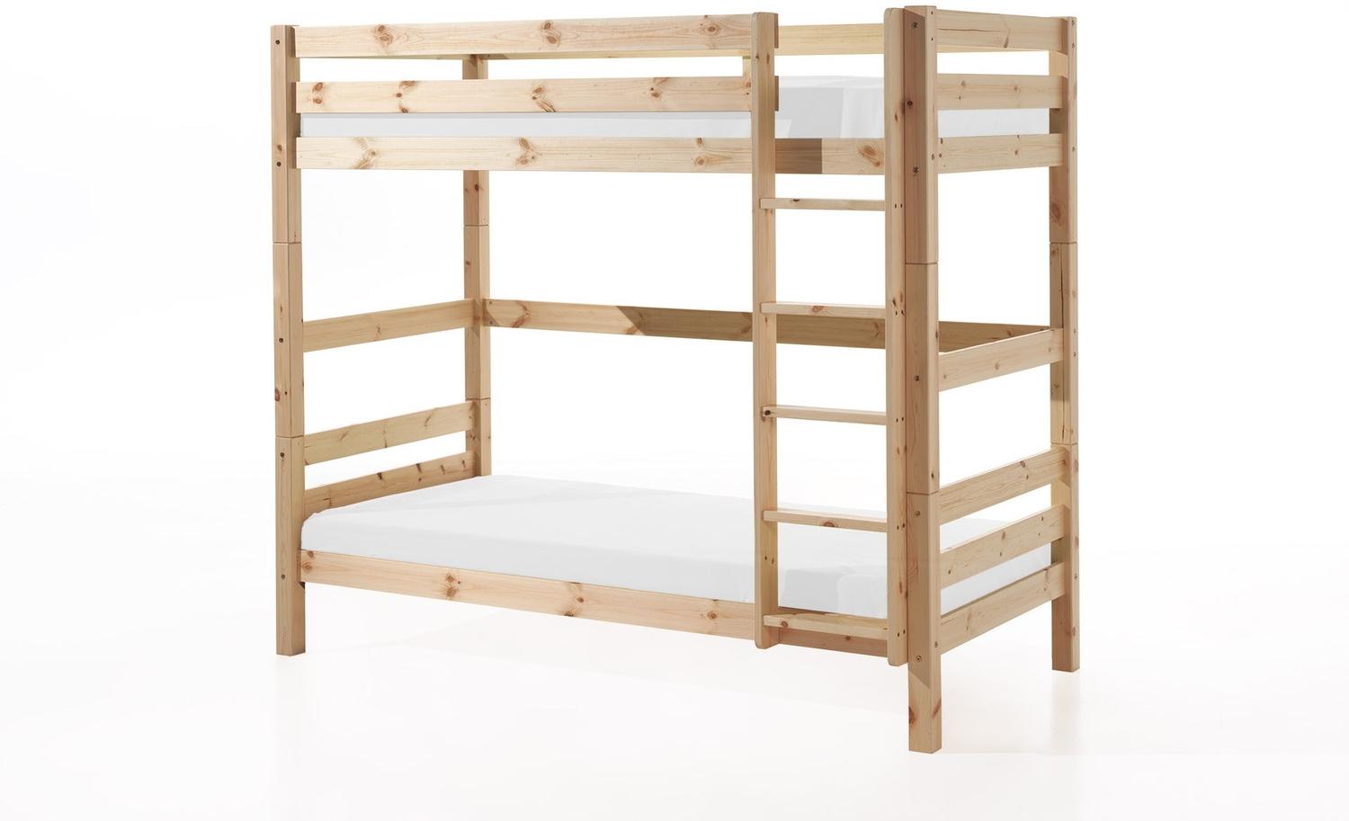 Etagenbett Pino Kiefer massiv 90 x 200 cm Bild 1