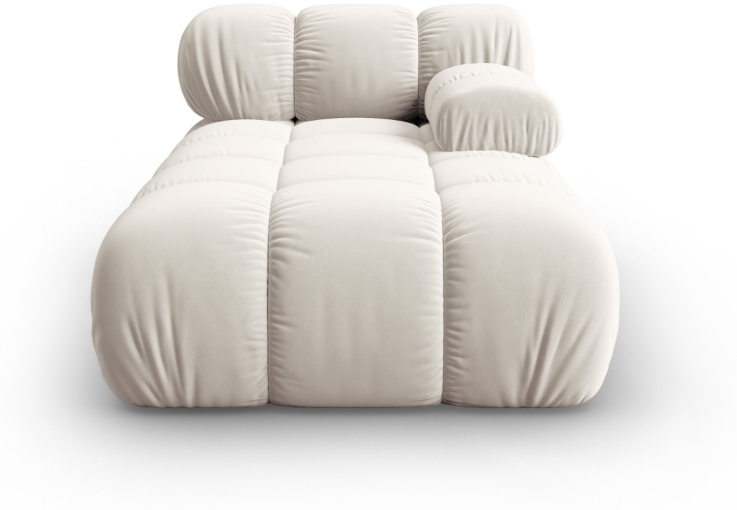 Micadoni Recamiere Bellis Rechts Samtstoff Riviera Helles Beige Bild 1