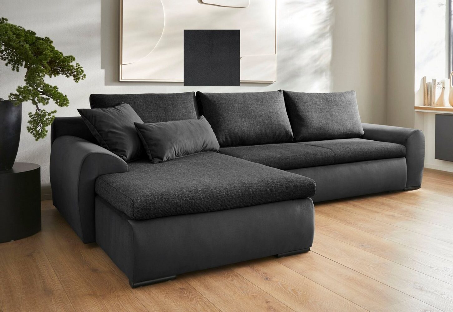 Home affaire Ecksofa Win L-Form, wahlweise mit Bettfunktion und Bettkasten Bild 1