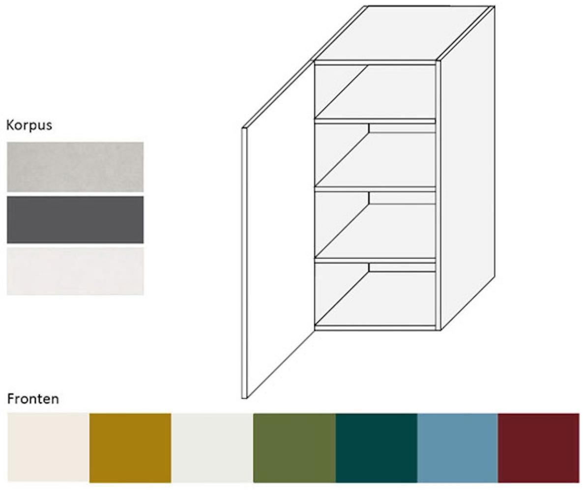 XL Küchenschrank Hängeschrank 40cm Korpus- & lackierte Frontfarbe wählbar (RI-W4/40) Bild 1