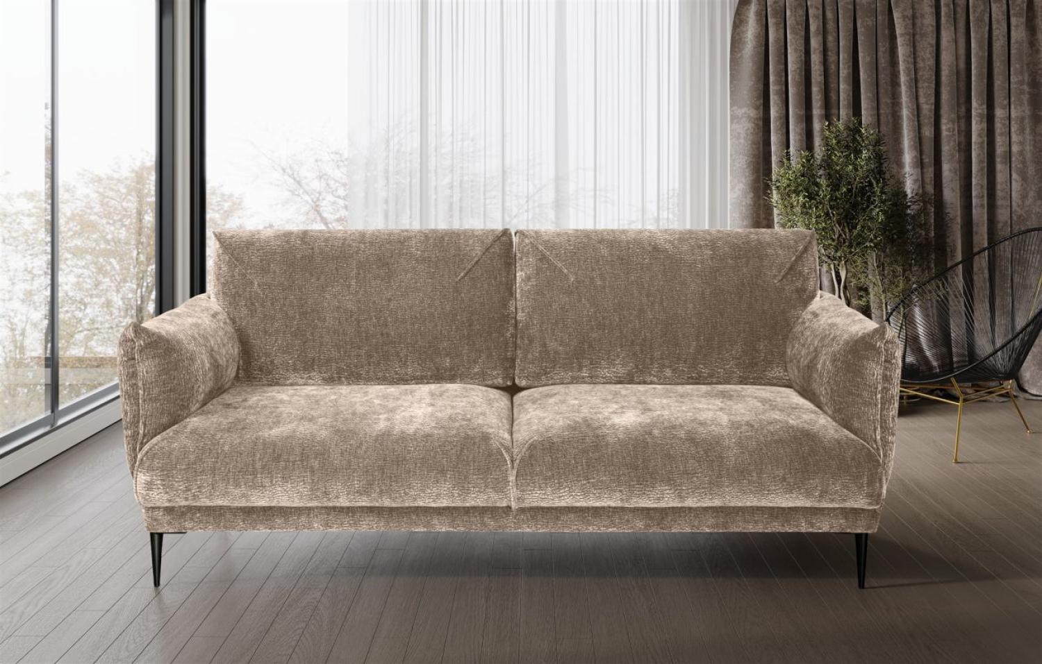 Sofa Designersofa MADISON 2-Sitzer in Stoff Dress Me Beige Bild 1