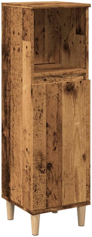 Badschrank Altholz-Optik 30 x 30 x 100 cm Holzwerkstoff Bild 1