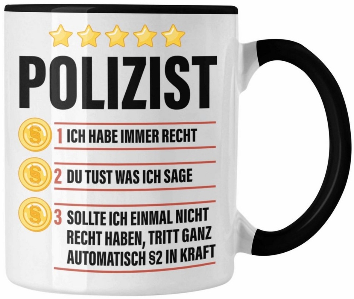 Trendation Tasse Trendation - Polizist Geschenk Tasse mit Spruch Geschenke Polizei Männ Bild 1