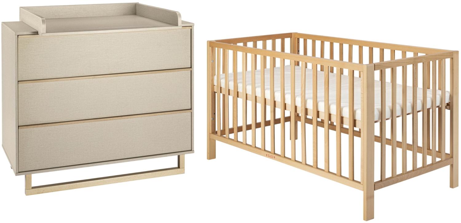 Schardt Kinderzimmer Set Terry 2-teilig Kinderbett Wickelkommode & Ansatz Bild 1