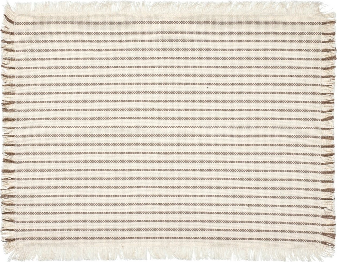 Broste Copenhagen Platzset Elouise Tischset off white/fungi grey 41,5x32cm Set2, Elouise Tischset Bild 1