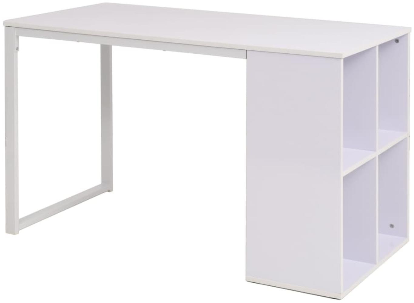 vidaXL Schreibtisch 120×60×75 cm Weiß 245721 Bild 1