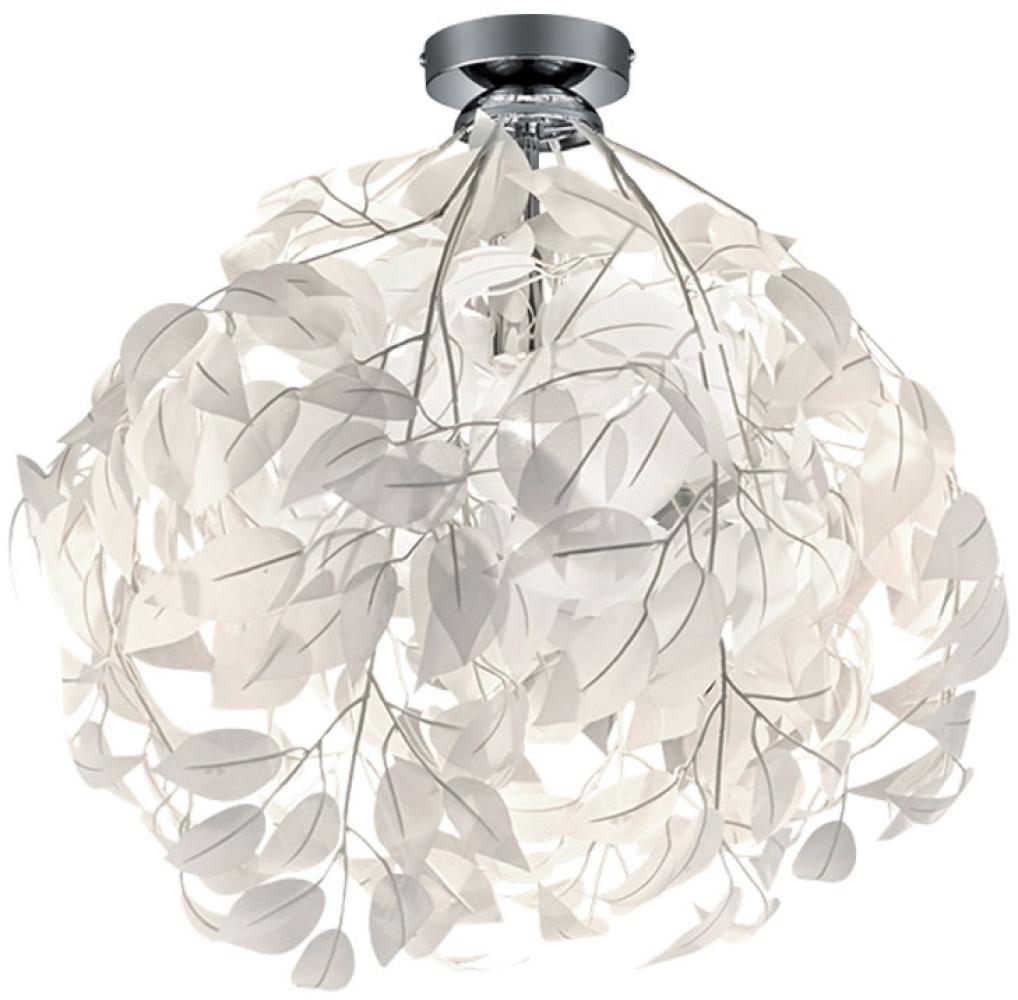 Deckenlampe, Blüten Blätter, Chrom, H 58 cm Bild 1