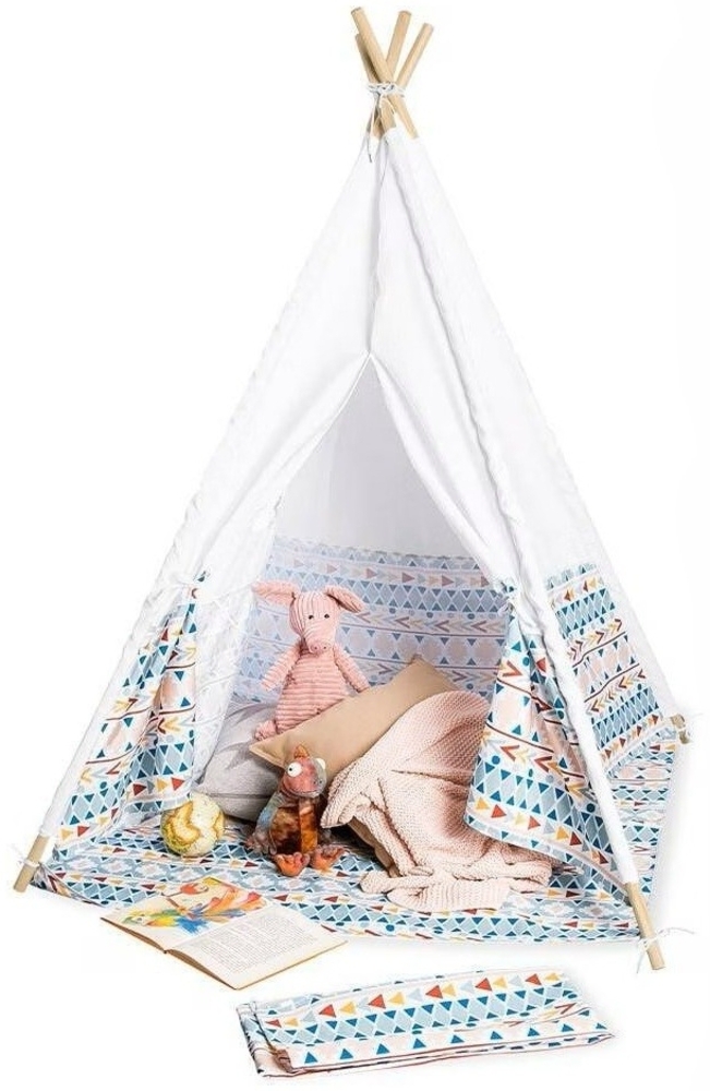 Pinolino Kinderzelt Tipi Naira - Spielzelt mit Bodenmatte und Tragetasche Bild 1