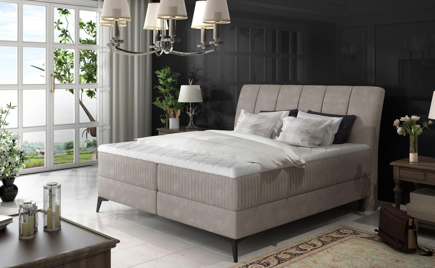 Wohnideebilder Aderito 160X200 Beige Boxspringbett Adr_24_1.6 Bild 1