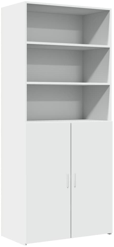 vidaXL Highboard Weiß 80x42,5x185 cm Holzwerkstoff 3281378 Bild 1
