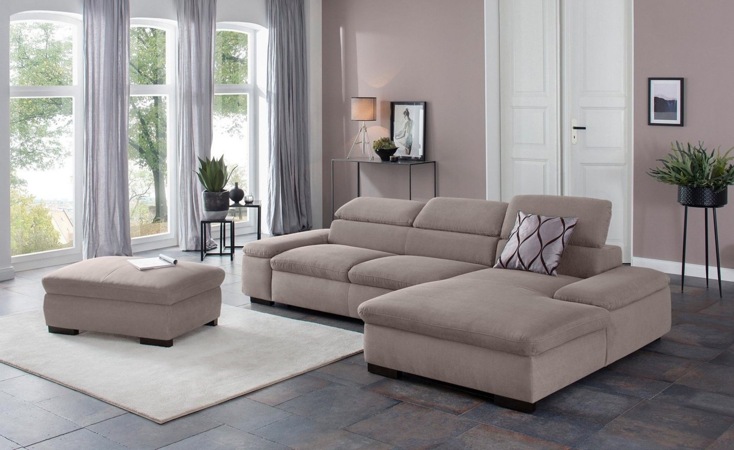 Home affaire Stauraumhocker Alberto, gross, mit Stauraum Bild 1