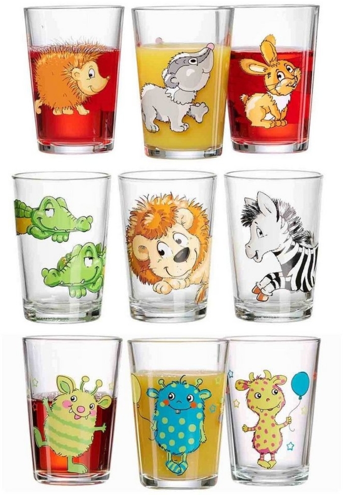 Ritzenhoff & Breker Kinderbecher mit Motiv 9er Set Wald/Zoo/Monster Bild 1
