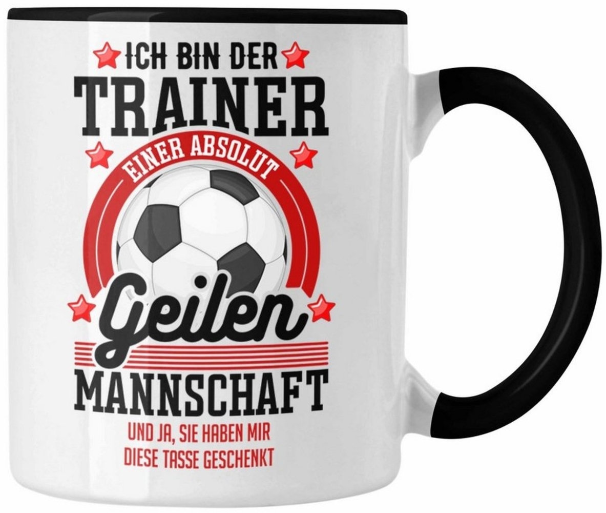 Trendation Tasse Trendation - Bester Fussballtrainer Geschenk Tasse Danke Fußball Coach Bild 1