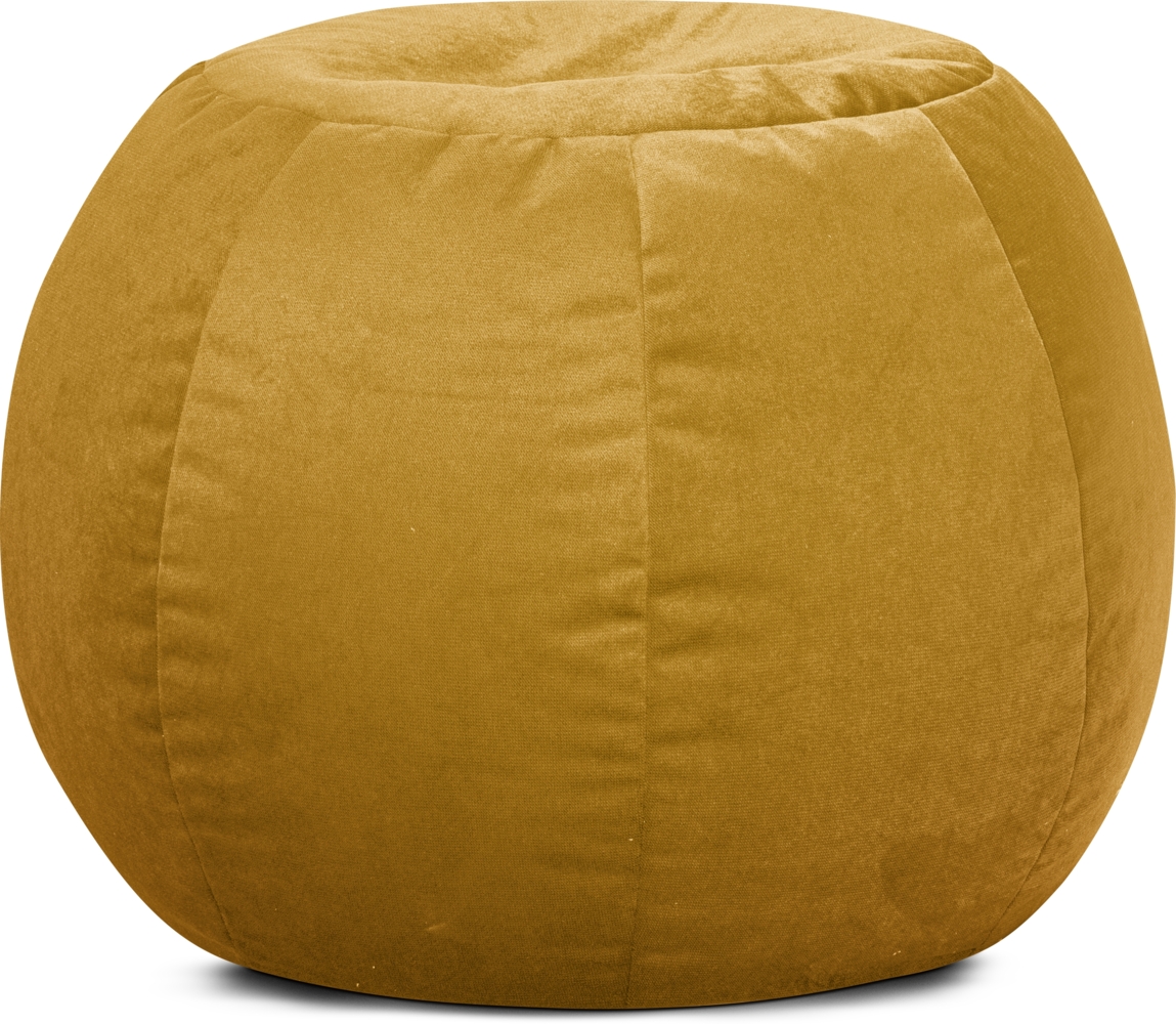 Sitting Point Sitzsack Marla Plump Samt senf Bild 1