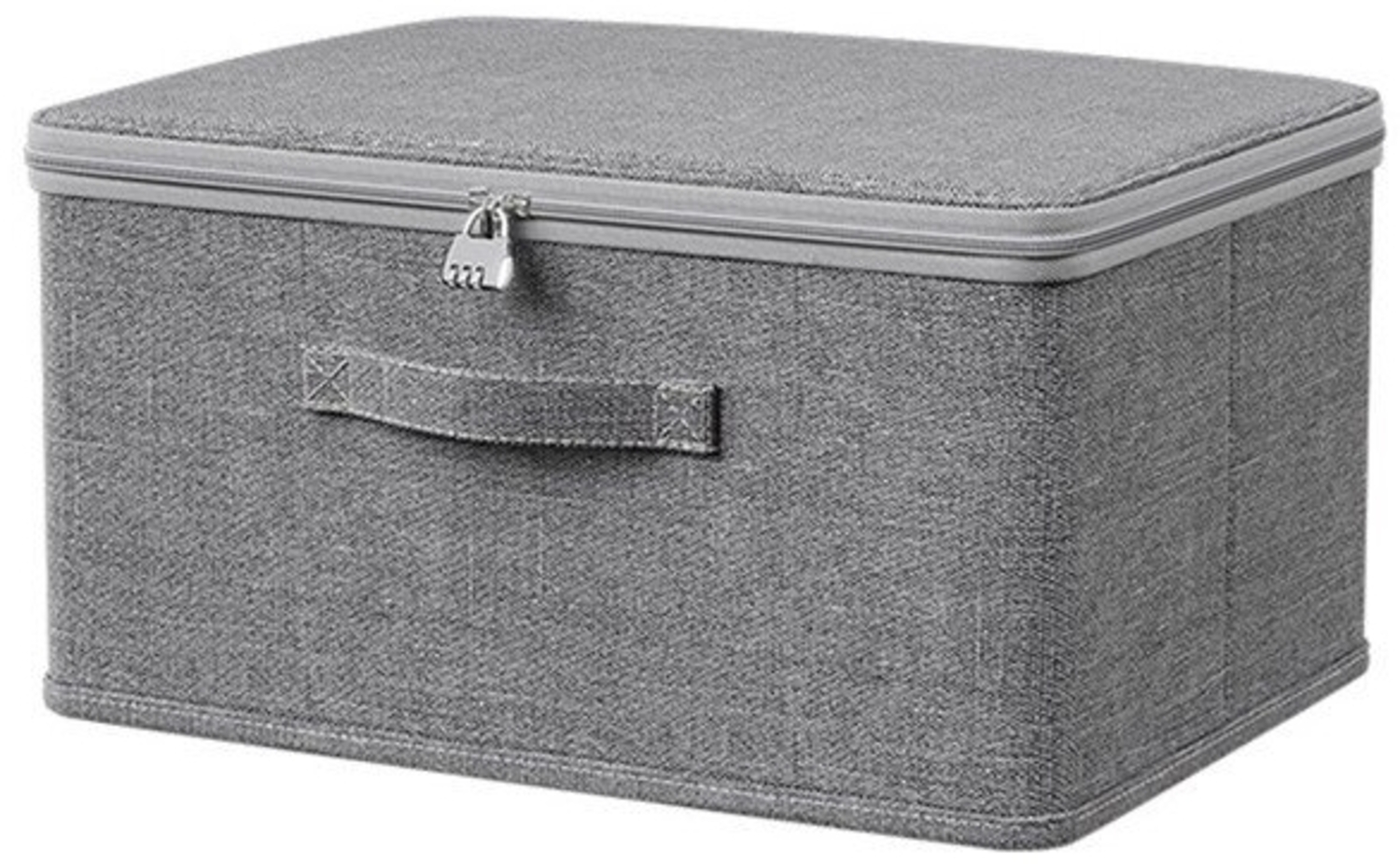 Coonoor Aufbewahrungsbox Große Aufbewahrungsbox für Kleidung, faltbare Stoffbox mit Deckel, Schrank-Organizer, langlebiger Aufbewahrungskorb für Zuhause Bild 1