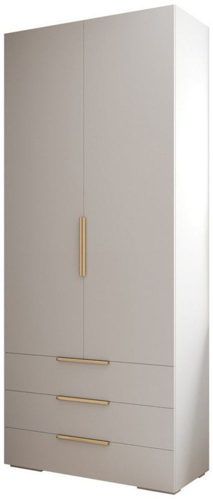 ABIKS MÖBEL Drehtürenschrank INOVA 1 Kleiderschrank 2D3SZ mit Kleiderstange und Regalen Bild 1