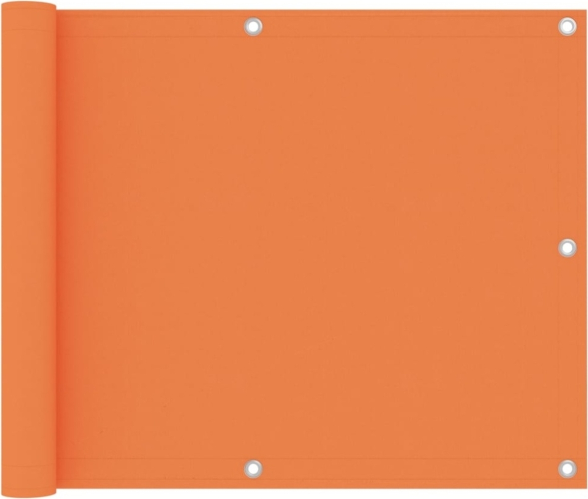 vidaXL Balkon-Sichtschutz Orange 75x600 cm Oxford-Gewebe 135047 Bild 1