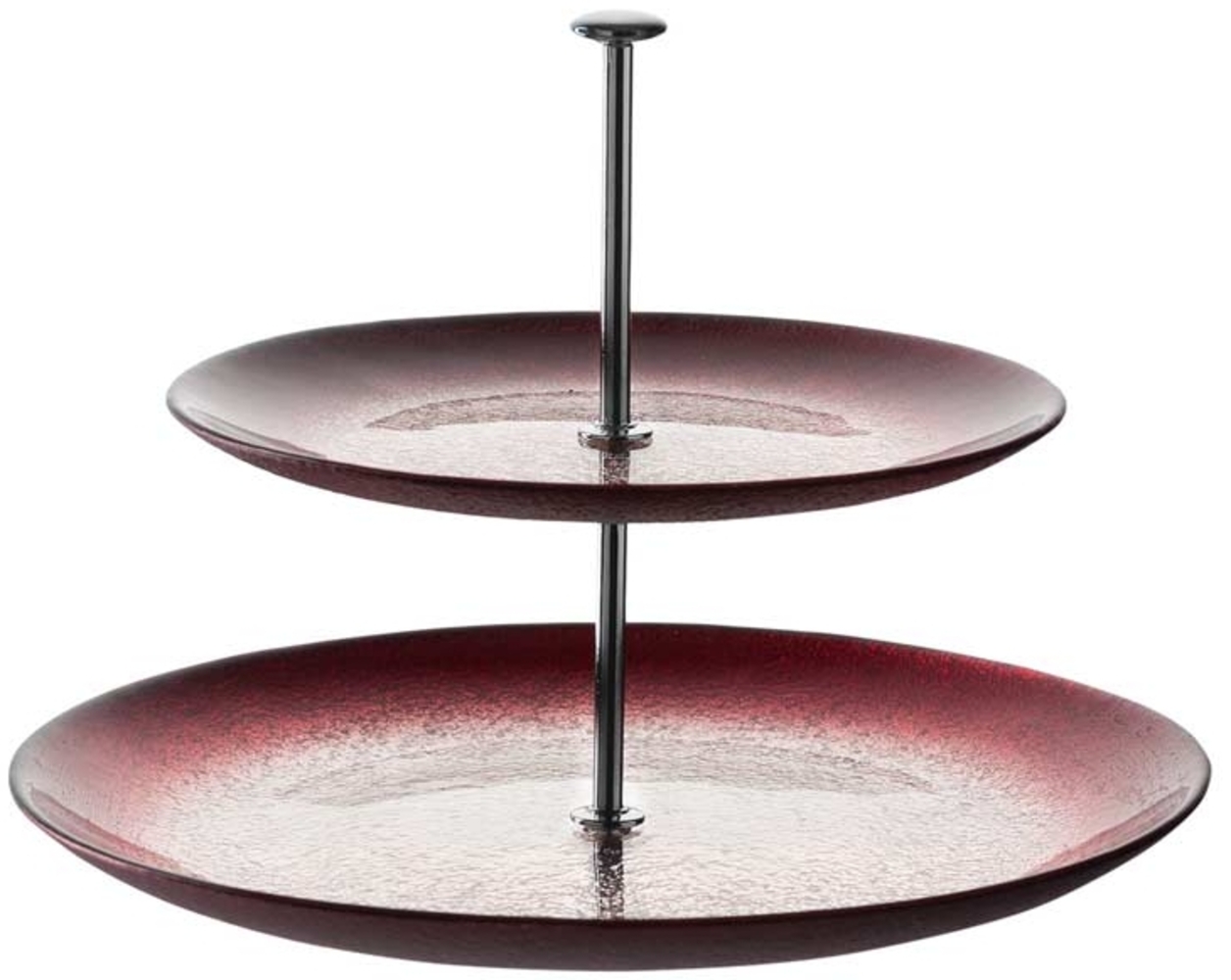 Leonardo Etagere 2-tlg. Rot/Silber Vivo Bild 1