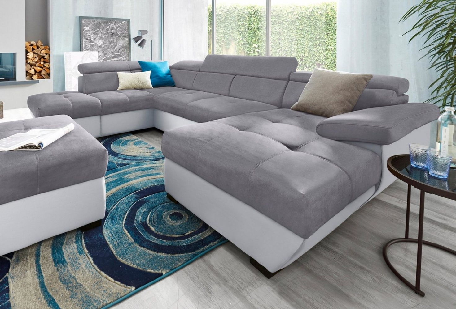 COTTA Wohnlandschaft Speedway U-Form, wahlweise mit Bettfunktion und Bettkasten Bild 1