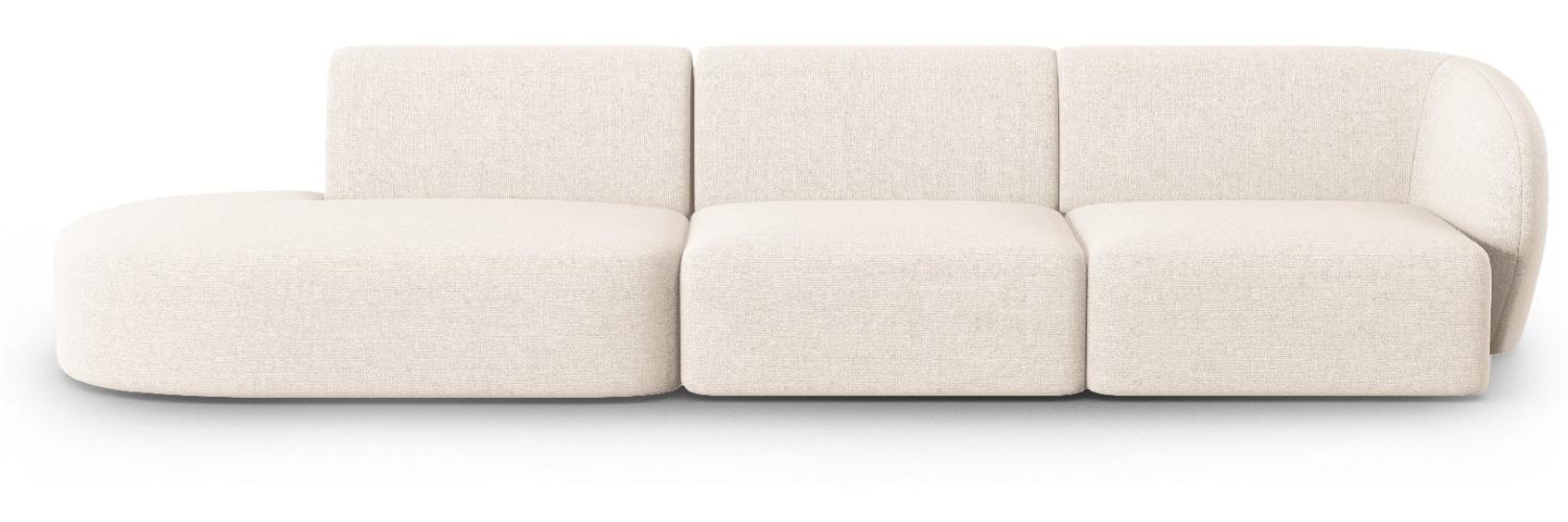 Micadoni Modulares Sofa Shane 4-Sitzer Links Chenille Hellbeige Melange Bild 1