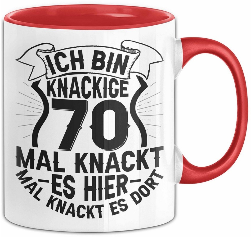 Trendation Tasse 70er Geburtstag Geschenk Männer Frauen Ich Bin Knackige 70 Tasse Gesch Bild 1