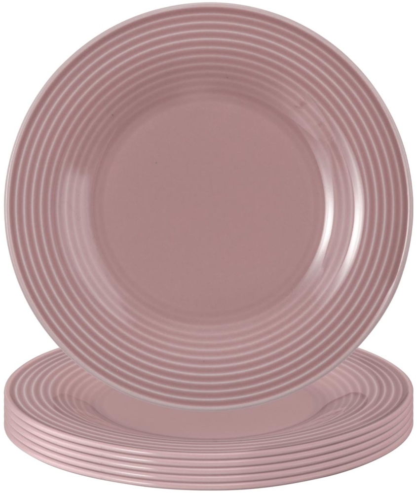 Seltmann Weiden Beat Color Glaze Brotteller ø 17 cm 6er Set - Altrosa Bild 1