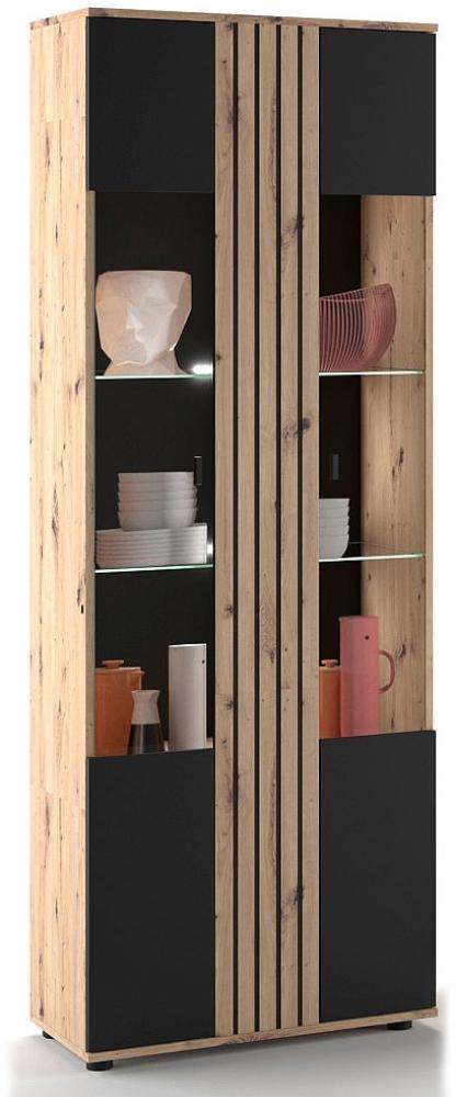 Vitrine Solea - Artisan Eiche / Schwarz Bild 1