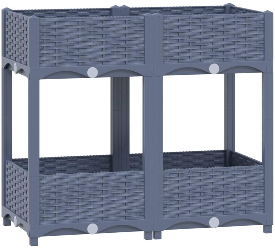 vidaXL Hochbeet 80x40x71 cm Polypropylen 310406 Bild 1