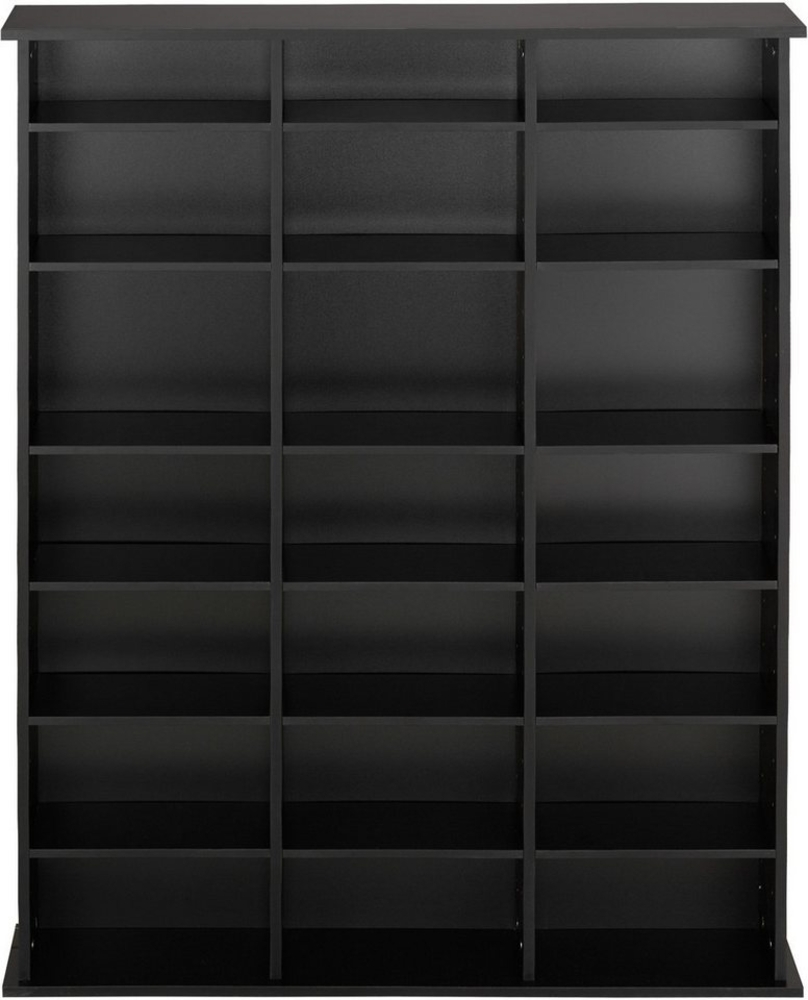 tectake CD-Regal CD DVD Regal, Set 1-tlg, in Holzoptik Bild 1