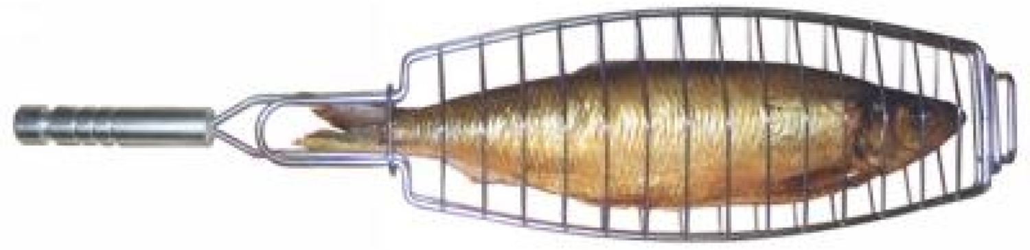 Schneider Fischbräter aus Edelstahl Fischzange Grillzubehör Bild 1