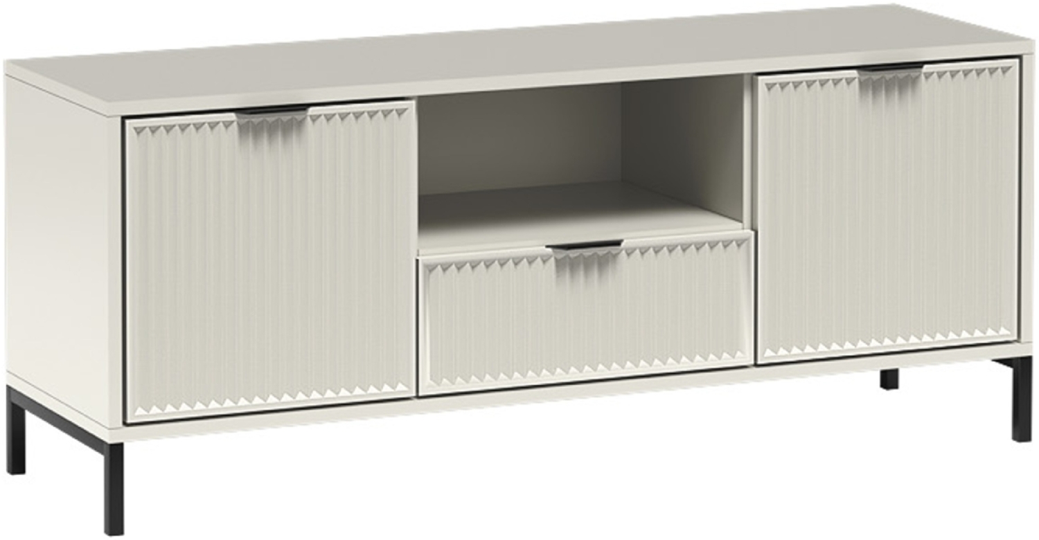 AX LIVING Moderne Schminktische Lortie 100cm Wotan Eiche Chrom-Gestell Bild 1