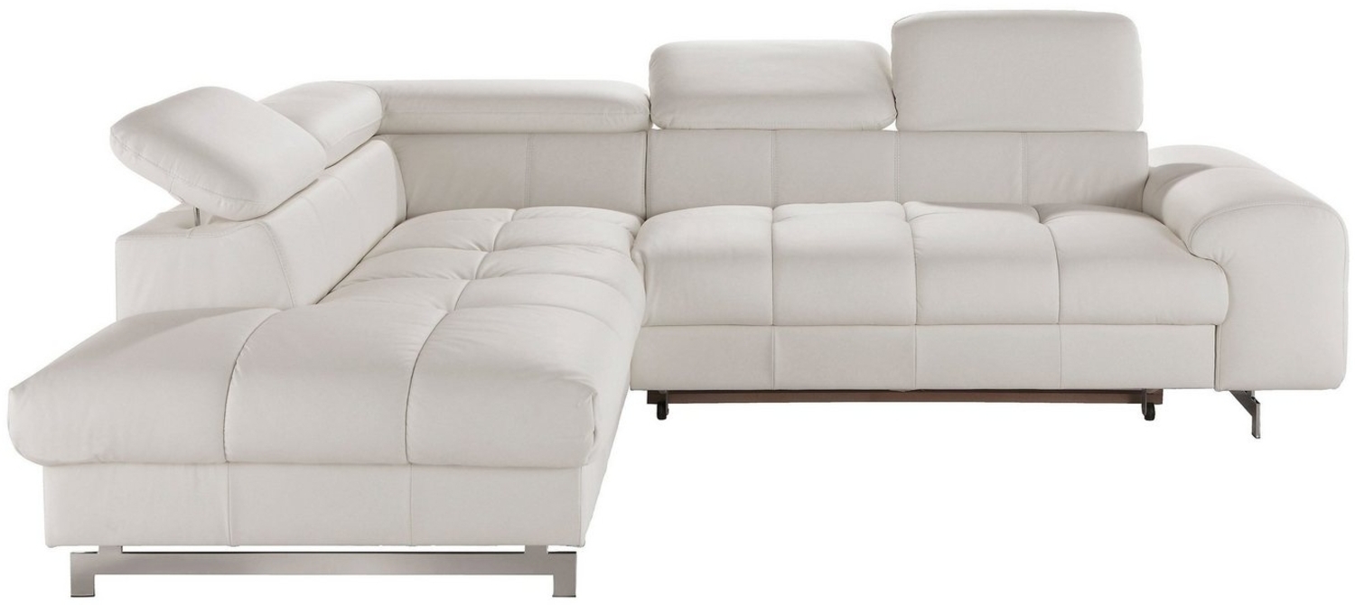 COTTA Ecksofa Chef L-Form, mit Kopfteilverstellung, edle Metallkufen, wahlweise mit Bettfunktion Bild 1