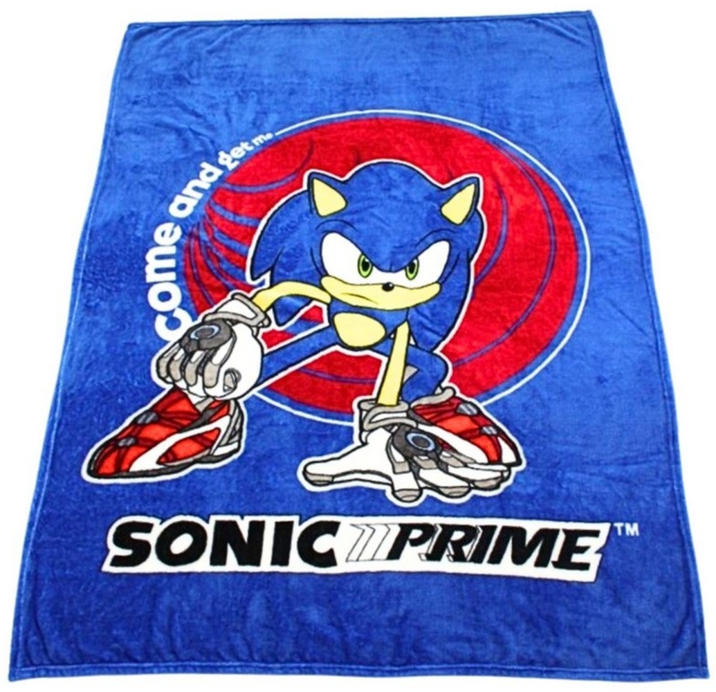 Kinderdecke SEGA, Sonic SEGA, Flanelldecke weiche Kuscheldecke 110 x 150 cm Bild 1