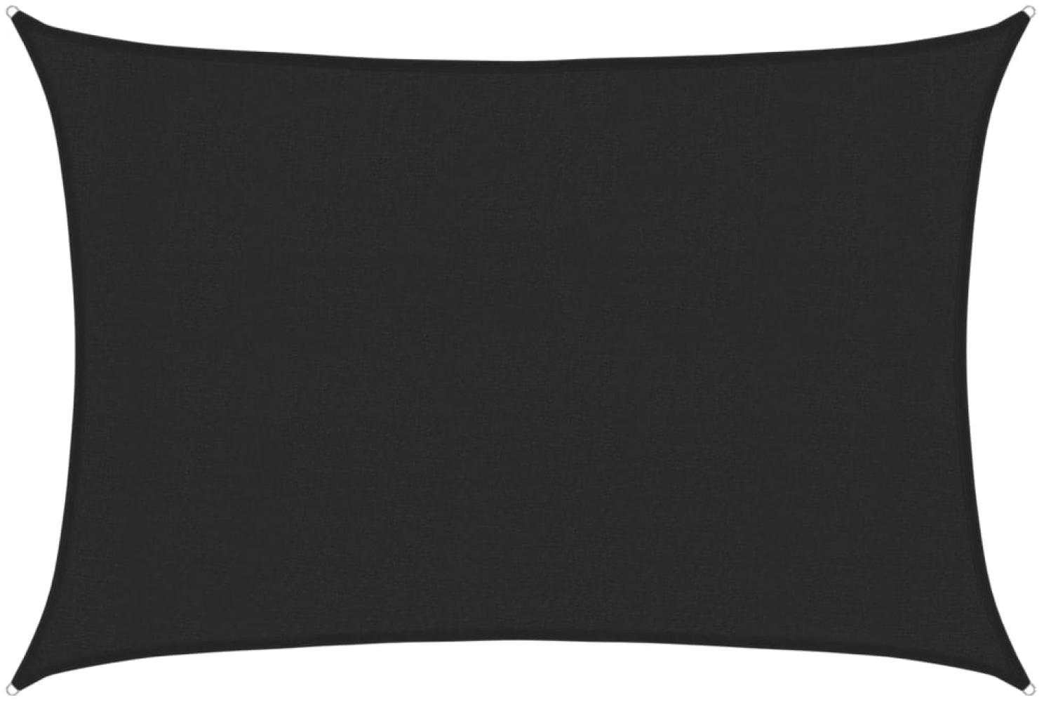 vidaXL Sonnensegel 160 g/m² Schwarz 3x4,5 m HDPE 311733 Bild 1