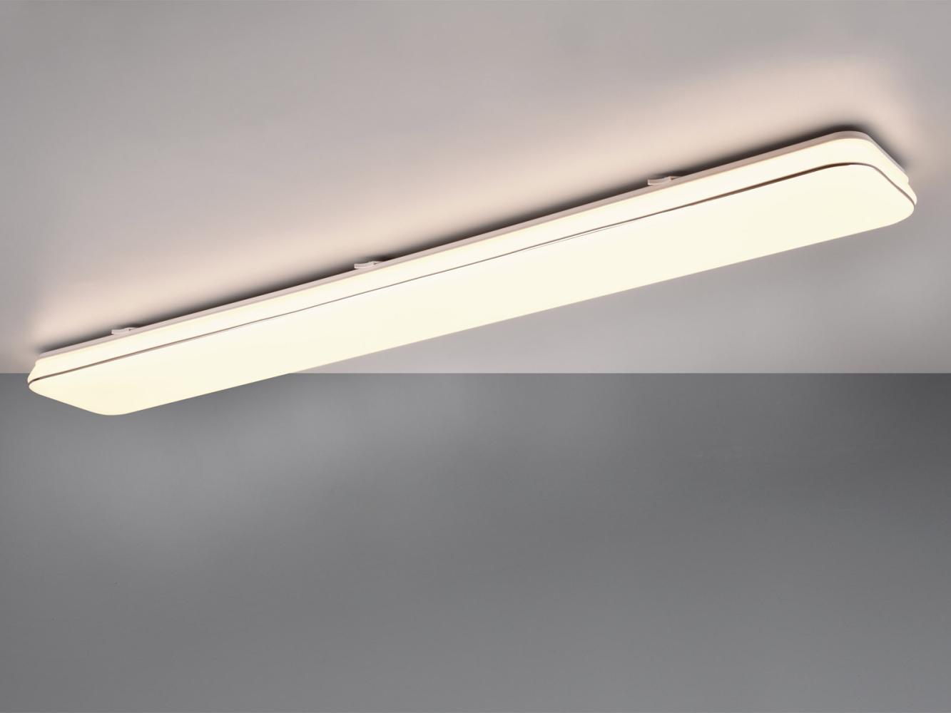 Flache LED Deckenleuchte BLANCA dimmbar, Warmweiß - 120cm lang Bild 1