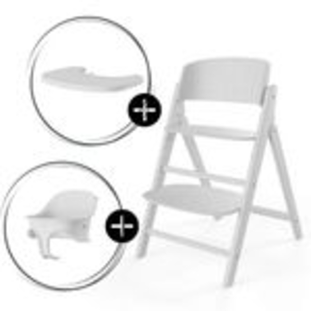 Cybex Click & Fold 3-in-1 Hochstuhl (inkl. Babyset und Tablet) All White Bild 1