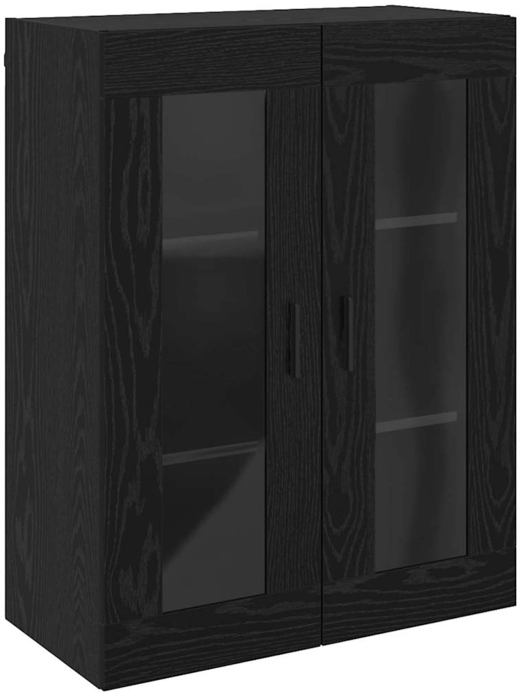vidaXL Wandschrank Schwarz 69,5 x 34 x 90 cm Holzwerkstoff 879604 Bild 1