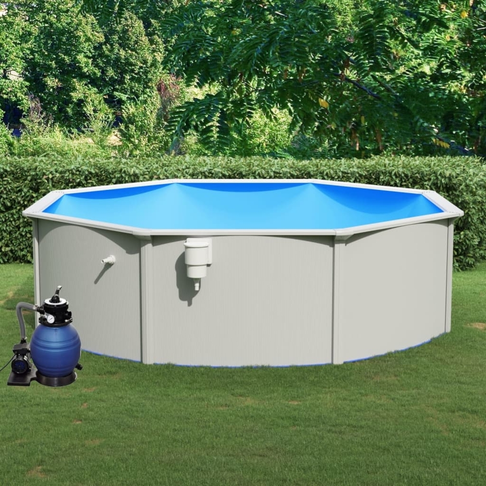 vidaXL Pool mit Sandfilterpumpe 460x120 cm 3098047 Bild 1