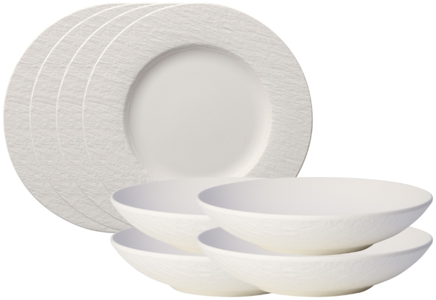 Villeroy & Boch Manufacture Rock blanc Tafelset 8tlg Bild 1