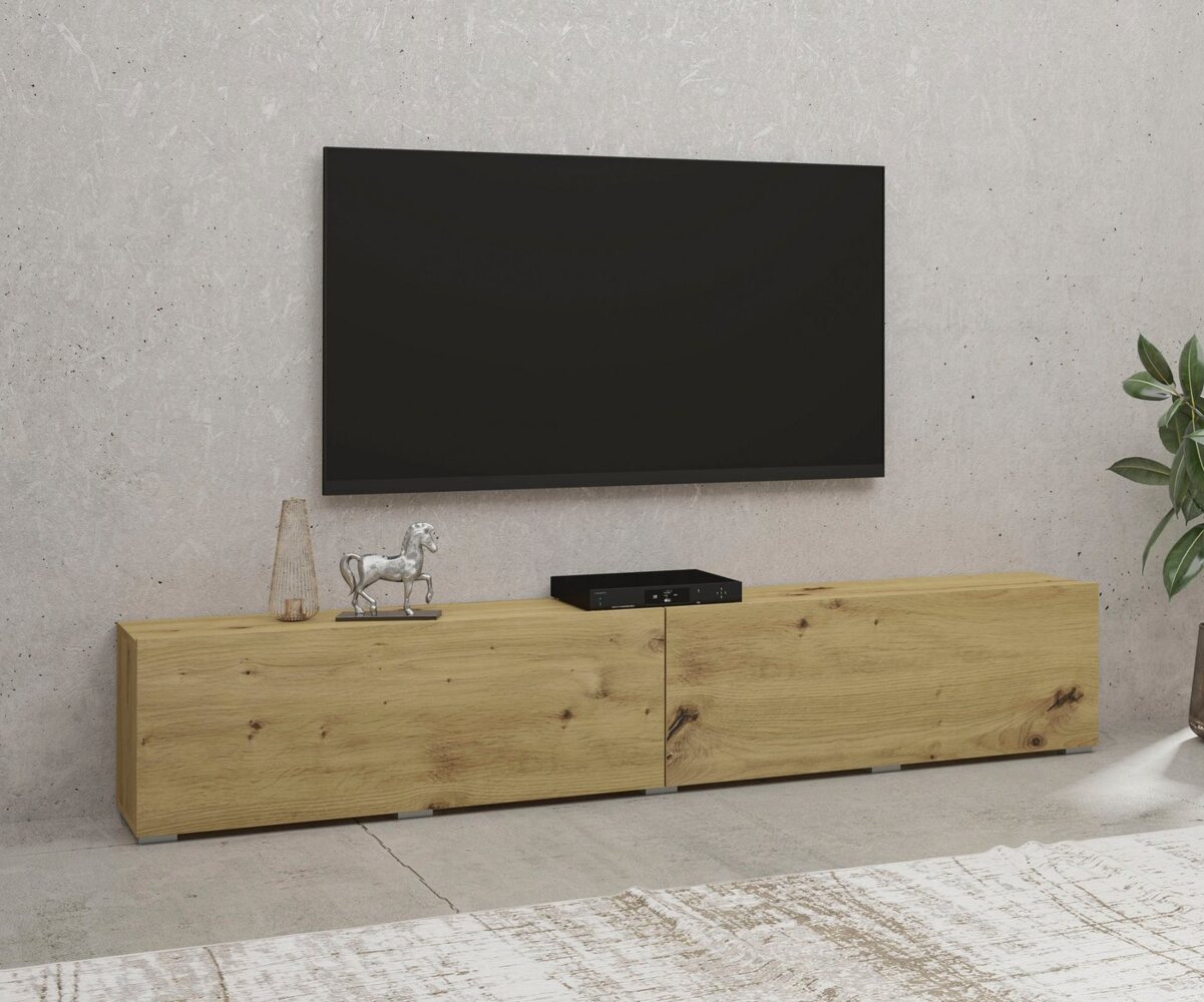 INOSIGN Lowboard Ava, Breite 180 cm, hängend und stehend montierbar, moderne grifflose TV-Kommode, TV-Schrank, TV-Board Bild 1
